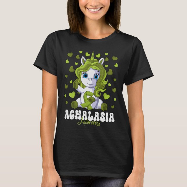 Camiseta Achalasia Awareness Month Lime Green Ribbon Unicor (Frente)