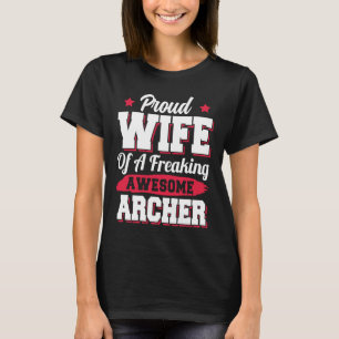 Camiseta Achery Bowhunting Arco caçando esposa Archer