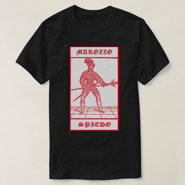 Camiseta Achille Marozzo Spiedo HEMA (Frente do Design)