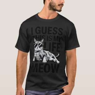 Camiseta Acho que esta é a minha vida Gato brincalhão desca