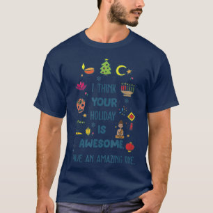 Camiseta Acho Que Seu Feriado É Incrível Feriado De Chanucá