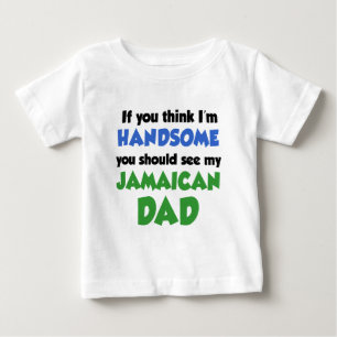 Camiseta Acho que sou um Pai jamaicano bonito