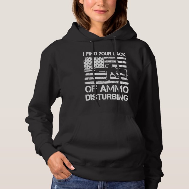 Camiseta Acho Sua Falta De Munição Perturbadora  Bandeira E (Frente)