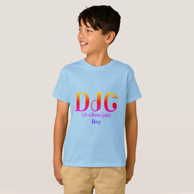 Camiseta Achuja - Menino em Cherokee Mutlicolor (Frente Completa)