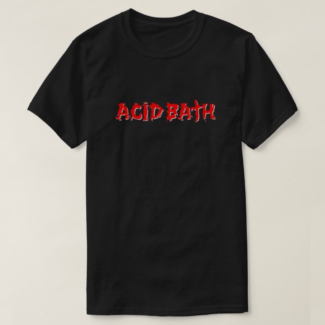 Camiseta Acid Bath Band Logo Classic T-Shirt1 (Frente do Design)