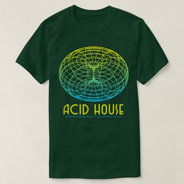 Camiseta Acid House 90s Rave Classic House Music  (Frente do Design)