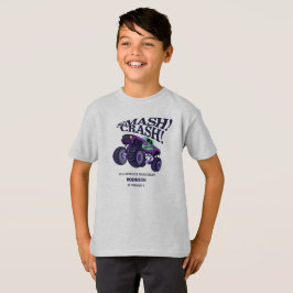 Camiseta Acidente de Smash - Ontem de Truque Monstro Roxo M