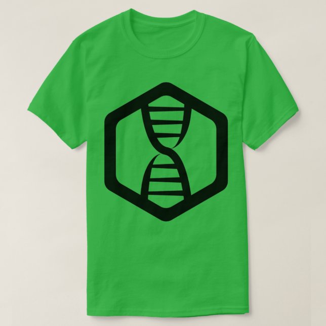 Camiseta Ácido nucleico desoxiribose do ADN num hexano (Frente do Design)