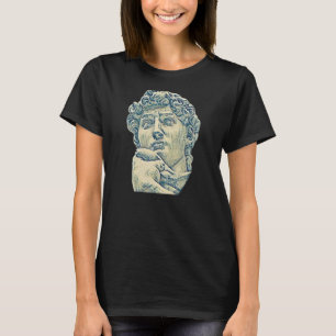 Camiseta Acient Itália, Abstrato da Estátua Romana Professo