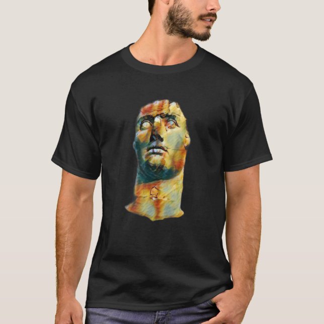 Camiseta Acient Italy Roman Statue Abstrato Professor 98 (Frente)
