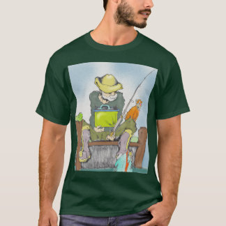 Camiseta Acima das caminhadas sua cor do cão
