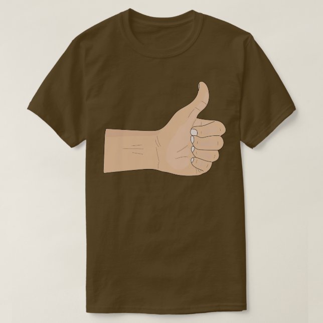 Camiseta Acima do polegar (Frente do Design)