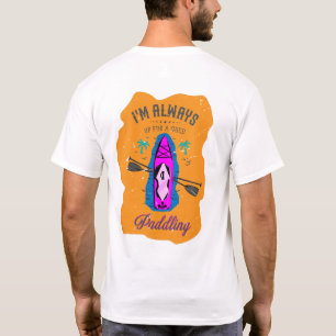 Camiseta Acima para um bom SUP de rebordo
