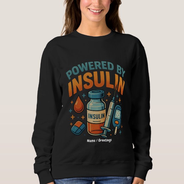 Camiseta Acionada por Insulin Diabetes Sensibilização Engra (Frente)