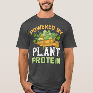 Camiseta Acionado pela proteína vegetal Meme Plant Vegan Po