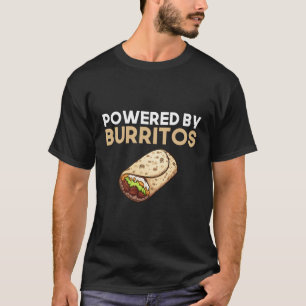 Camiseta Acionado Por Burritos Burrito Comida Mexicana Fana