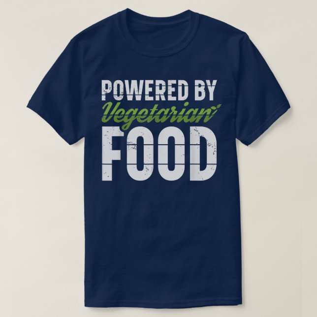 Camiseta Acionado Por Comida Vegetariana - Atleta Dietético (Frente do Design)