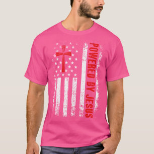 Camiseta Acionado Por Jesus, A Bandeira Americana