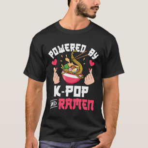Camiseta Acionado Por K-Pop E Ramen Cute Music Anime L