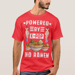 Camiseta Acionado Por K-pop E Ramen Kpop Music Kdrama Men K