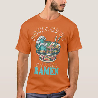 Camiseta Acionado por Kpop e Ramen Anime