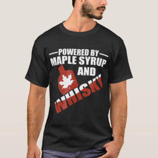 Camiseta Acionado por Maple Syrup e Whisky Canadian Hero