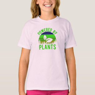 Camiseta Acionado Por Plantas Engraçadas Vegan Vintage Sun