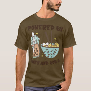 Camiseta Acionado Por Ramen E Boba Tea Comida Anime Japonês