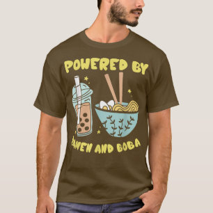 Camiseta Acionado Por Ramen E Boba Tea Comida Anime Japonês
