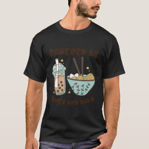 Camiseta Acionado Por Ramen E Boba Tea Comida Anime Japonês