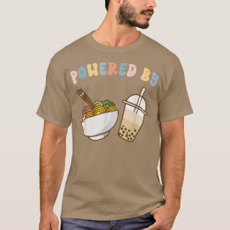 Camiseta Acionado Por Ramen E Boba Tea Cute Bubble milk Tea