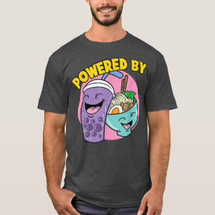 Camiseta Acionado Por Ramen Noodle Bubble Tea Boba