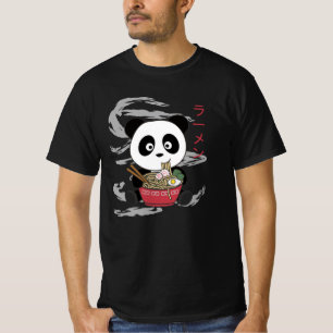 Camiseta Acionado Por Ramen Sweet Panda Come Ramen