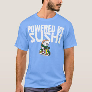 Camiseta Acionado por Sushi Raw Fish Foodie Biker