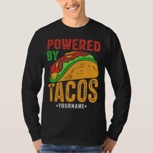 Camiseta Acionado Por Tacos Comidas Mexicanos