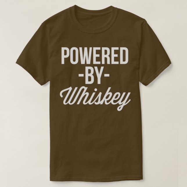 Camiseta Acionado por Whiskey (Frente do Design)
