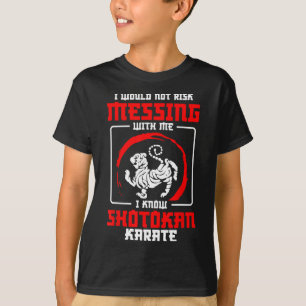 Camiseta Acionador de Shotokan não arrisque entrar em erro 