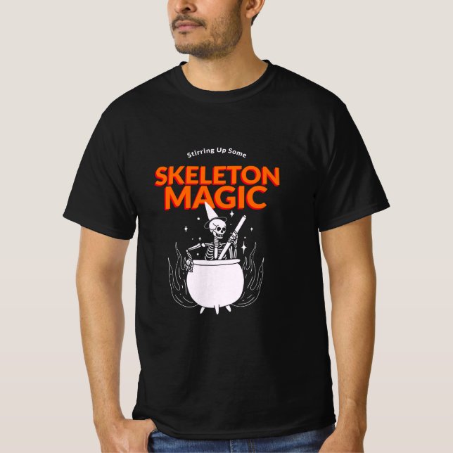 Camiseta Acionando Uma Magia Esquelética (Frente)