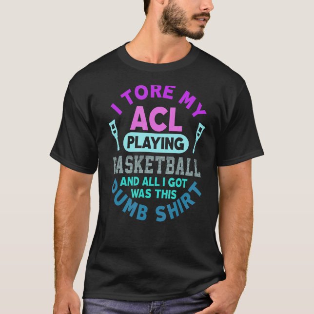 Camiseta Acl De Cirurgia Do Joelho De Basquete (Frente)