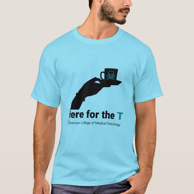 Camiseta ACMT Here para o Design preto T (Frente)