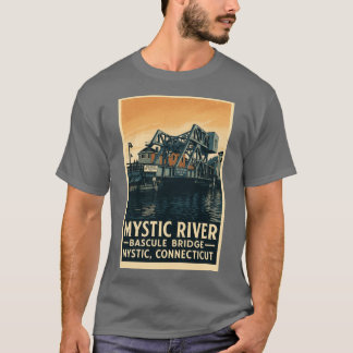 Camiseta Aço Céu A Ponte do Rio Místico Super Dimensionado