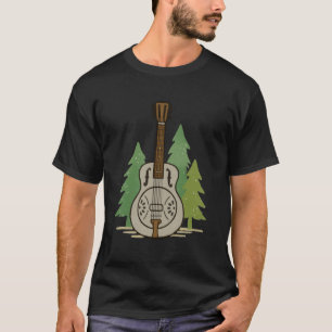 Camiseta Aço Dobro Floresta Amante de Arte Rústica 