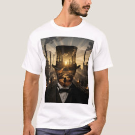 Camiseta Aço & Pôr do Sol Explorando a Fronteira Industrial