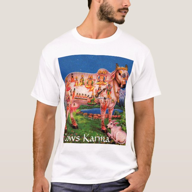 Camiseta acobarda o vishnu do gomatha (Frente)