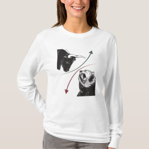 Camiseta Ações Da Bolsa De Valores Mercado A Preços Da Bull