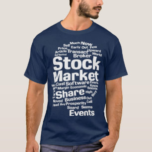 Camiseta Ações do mercado acionista Forex Comercializadora 