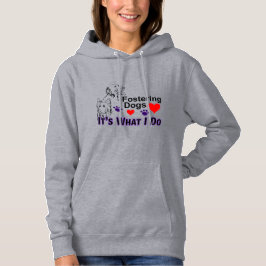 Camiseta Acolher Cães É O Que Eu Faço Capuz Feminino