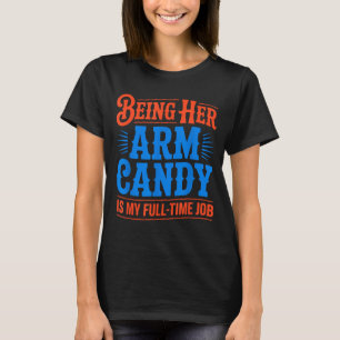 Camiseta Acompanhante trabalho em tempo integral noivado no