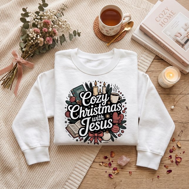 Camiseta Aconchegante com Jesus, Natal  (Criador carregado)
