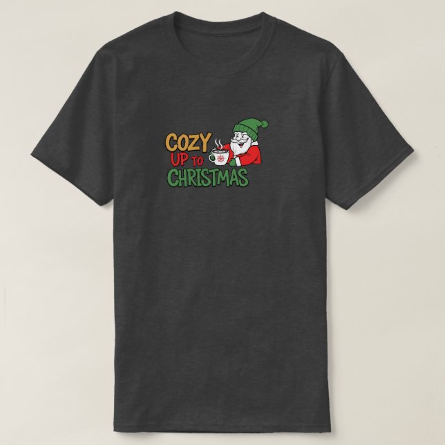 Camiseta Aconchegue-se ao Design de Natal (Frente do Design)